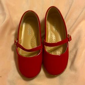 Red Mary Janes
